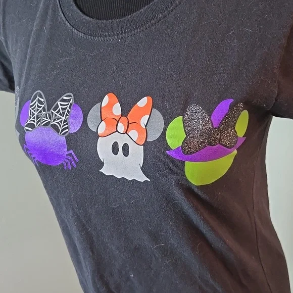 Disney Store black Minnie icon Halloween T shirt - Picture 3 of 5